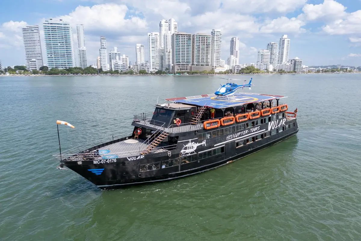 Tour en helicóptero sobre la Bahía de Cartagena
